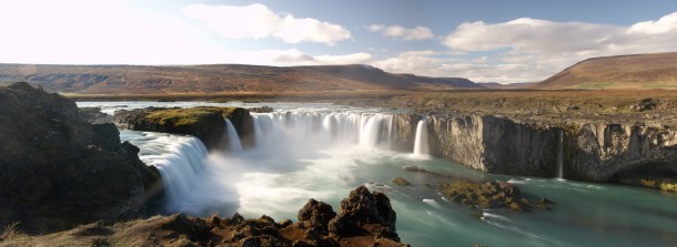 Goafoss Falls Iceland 