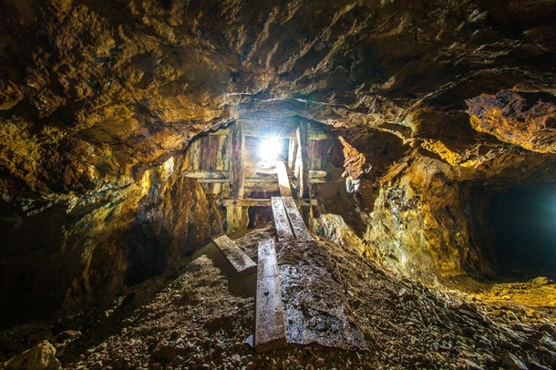Gold Mine Wales UK A mined lode dating from the th century