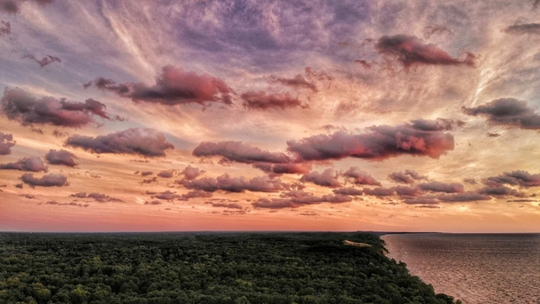 Golden Skies - Lake Michigan