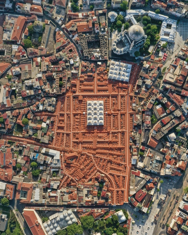 Grand Bazaar in Istanbul from above