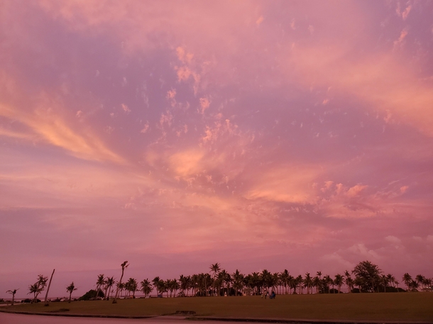 Guam sky during sundown