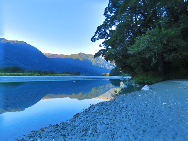 Haast River West coastNew Zealand 