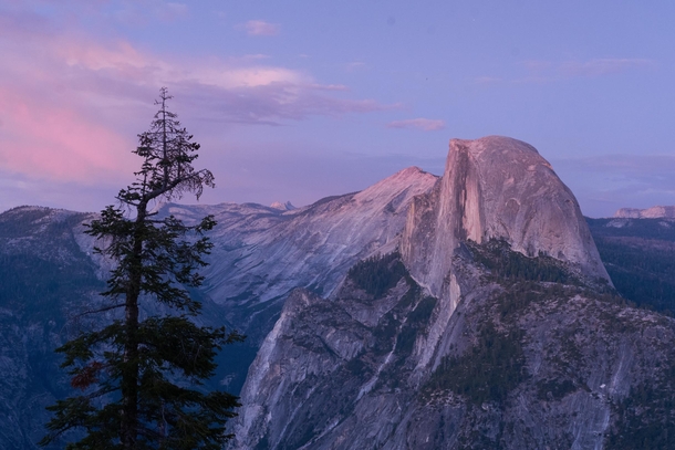 Half Dome just after sunset 
