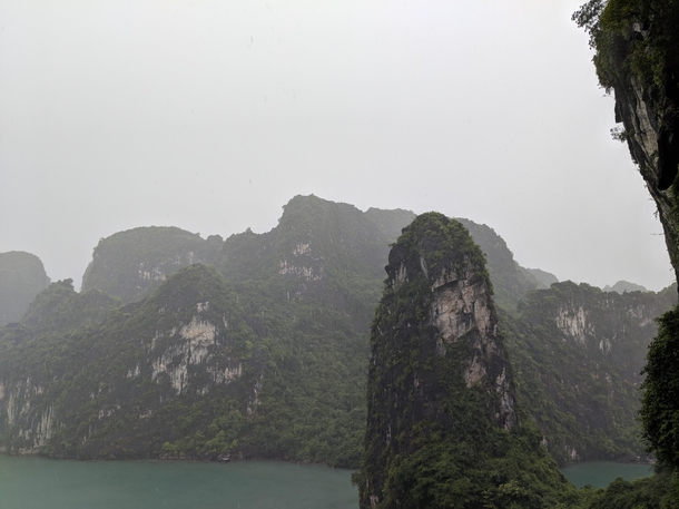 Halong Bay Vietnam - We were hit by a massive storm halfway through a stop on one of the islands 