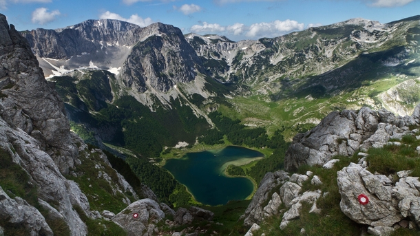 Heart shaped lake Durmitor National Park Montenegro  by Nebojsa Atanackovic