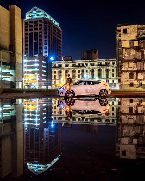 Heavy rains in the Dayton Ohio area lead to some sweeeet puddles shots Im a sucker for reflections 