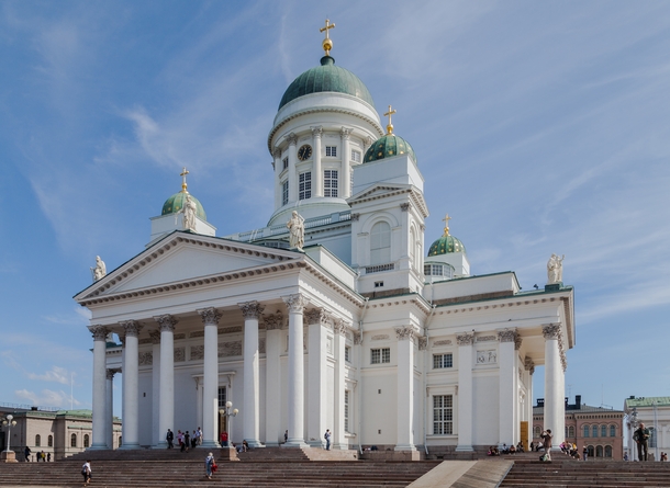 Helsinki Lutheran Cathedral Helsingin tuomiokirkko Formerly St Nicholas Church by Carl Ludwig Engel completed  