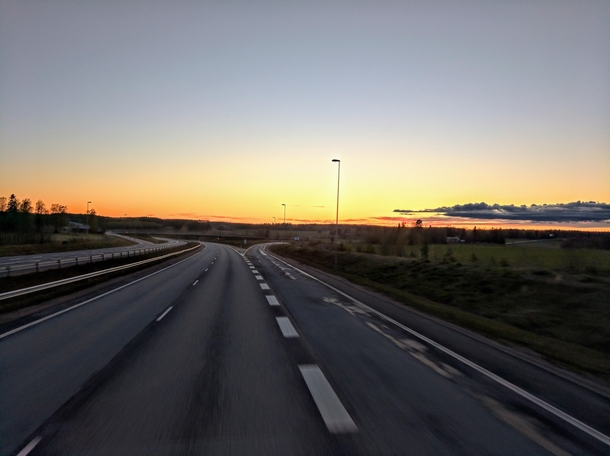 Helsinki-Turku motorway in Finland 