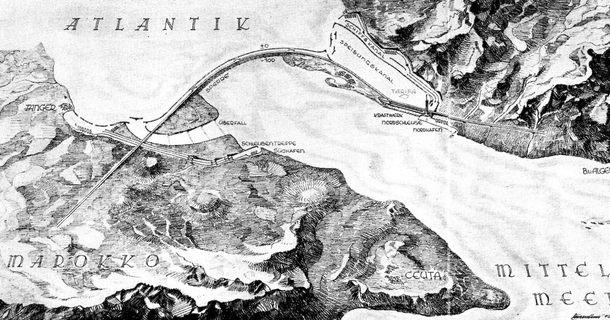 Herman Sorgels Idea for a Dam across the Strait of Gibraltar- the Cornerstone of his Atlantropa Project s