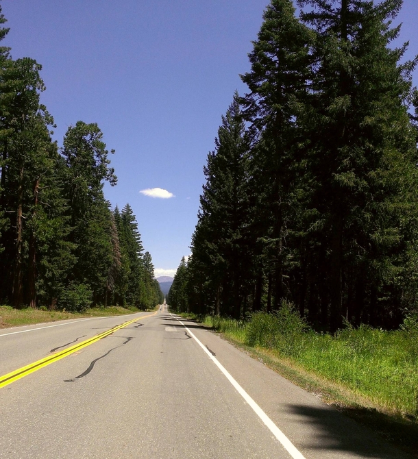 Highway  between Redding CA and Lassen Volcanic National Park 