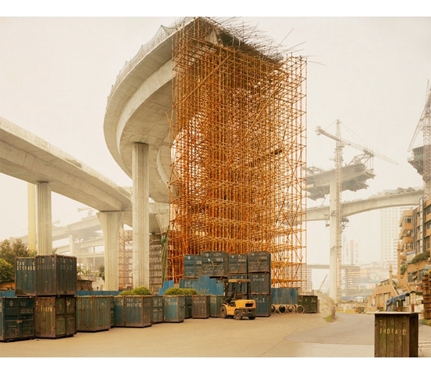 Highway construction in China by Nadav Kander 