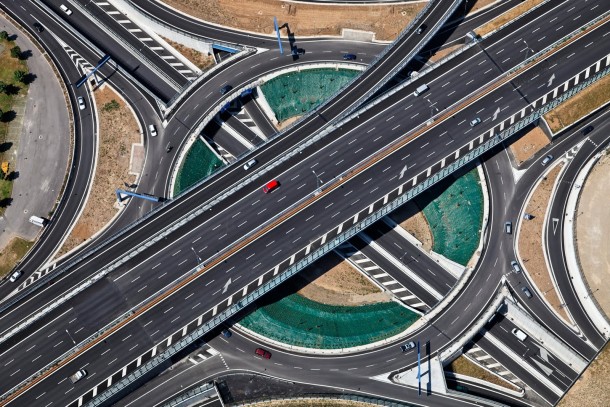 Highway interchange by Klaus Leidorf  x-post from raerialporn