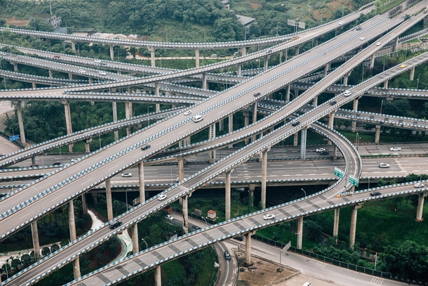 Highway Interchange Chongqing China 