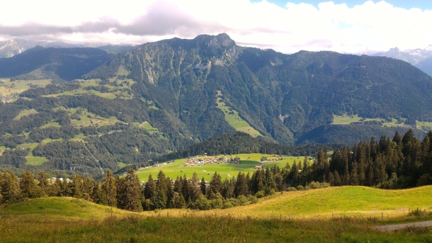 Hiking down from the Berneuse from my last summers stay at Switzerland 