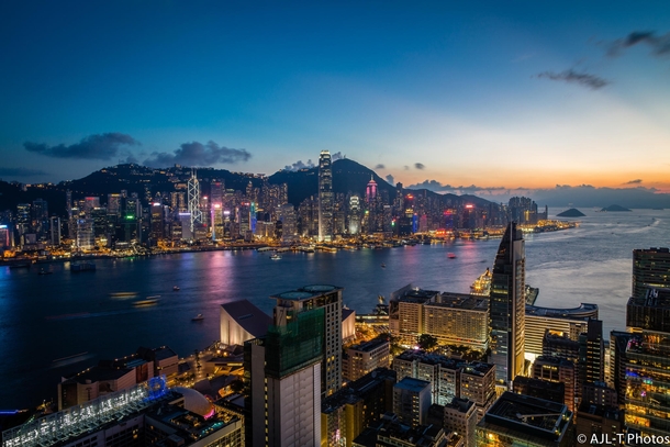 Hong Kong at Dusk  by Andrew Lovedee-Turner