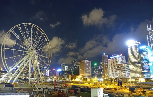 Hong Kong Observation Wheel Under Construction 