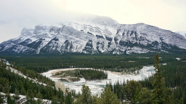 Hoodoos amp Mt Rundle Banff Alberta 