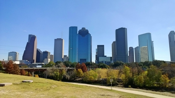 Houston is finally starting to develop city parks with some excellent views of the skyline 