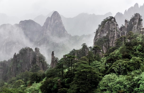 Huangshan Yellow Mountain Anhui Province China A Ming Dynasty saying says You dont need to see any more mountains after seeing the Five 