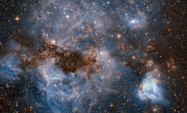 Hubble takes a glorious peek at the Large Magellanic Cloud our neighbor 