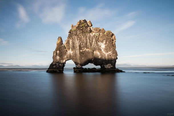 Hvtserkur Rock Vatnsnes peninsula Iceland 