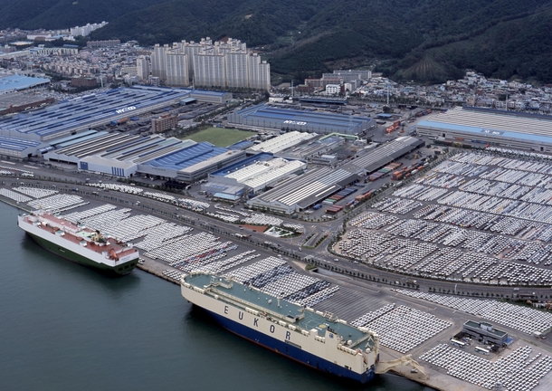 Hyundai Motors plant in Ulsan South Korea 