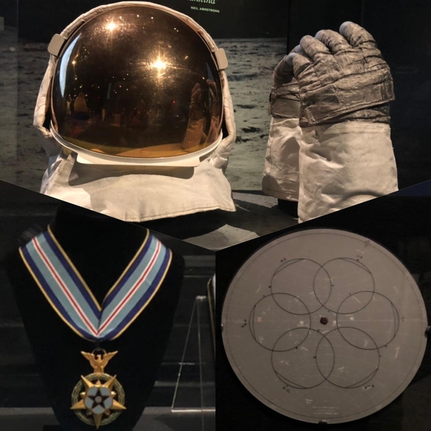 I cant define spaceporn but I know it when I see it Buzz Aldrins extravehicular visor and gloves from Apollo  the star chart Buzz used to adjust the guidance system shortly before leaving the lunar surface and Neil Armstrongs Congressional Space Medal of 