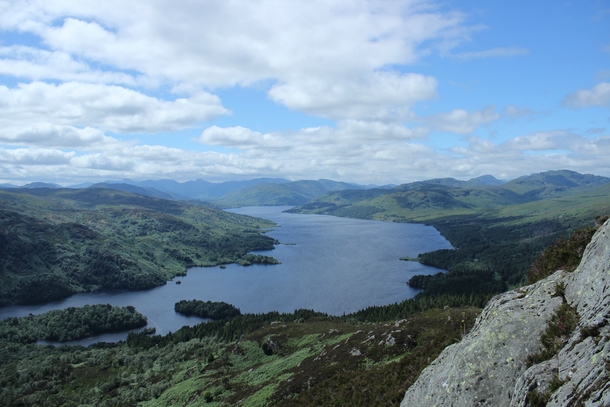 I climbed a mountain last summer and my reward was this view Ben Aan Scotland OC 