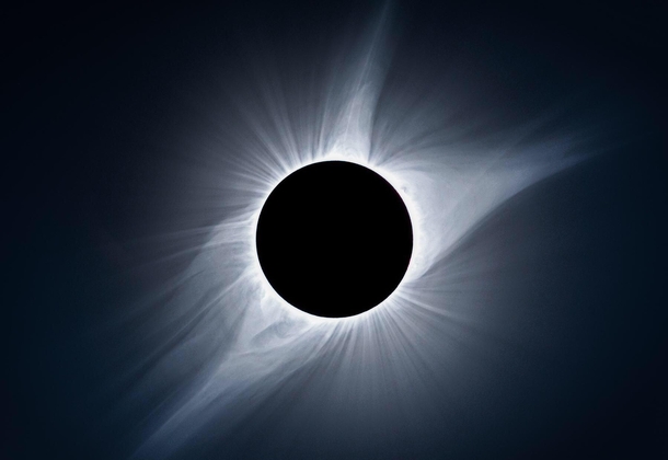 I combined  exposures to capture the suns corona during the total eclipse 
