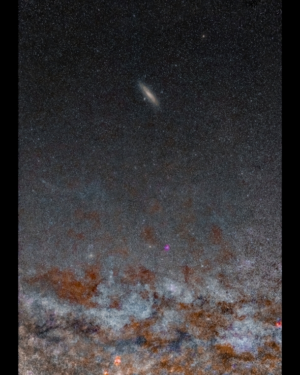 I took a picture of The Andromeda Galaxy hurdling towards our Milkyway Galaxy 