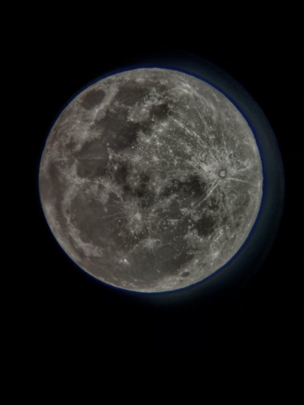 I took this picture through my telescope on my phone  