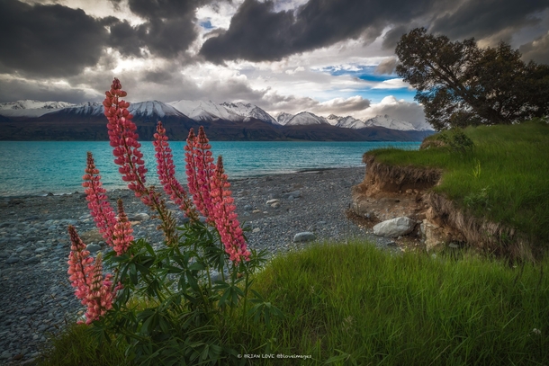 I was so lucky to watch the clouds and beautiful sunset roll by at Lake Pukaki New Zealand 