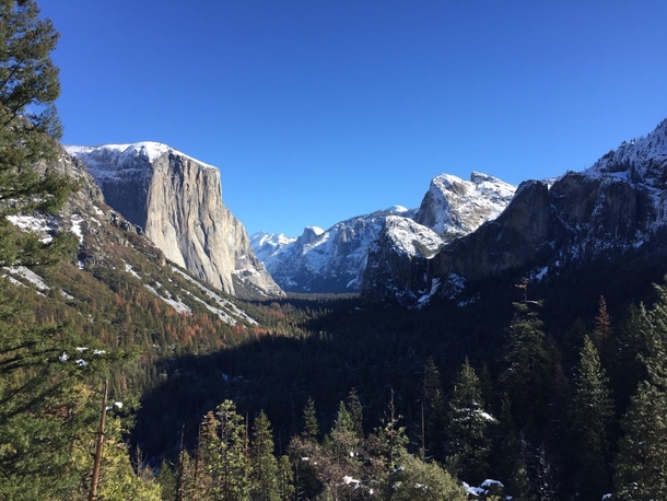 I went snoesnowing in January and I saw this coming out of the tunnel Yosemite National Park 