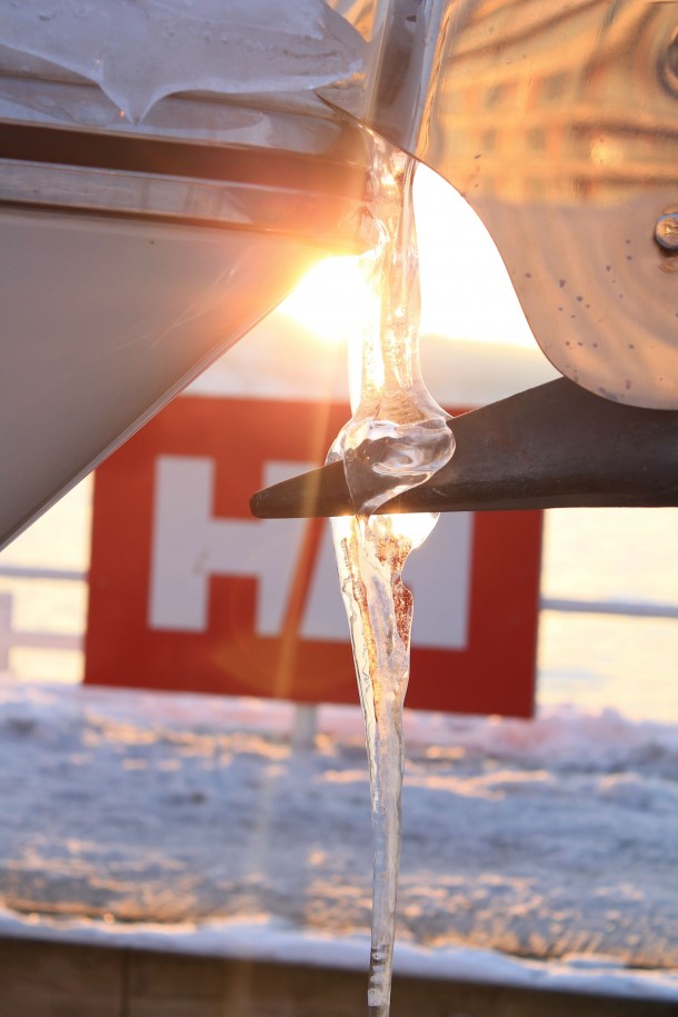 Icicle on a boat in the sunshine Taken in Oslo earlier this year