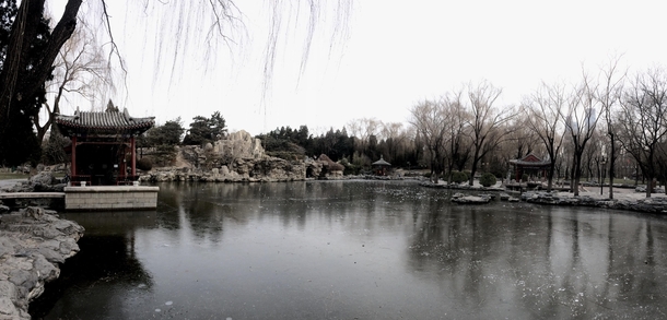 Icy park in Beijing