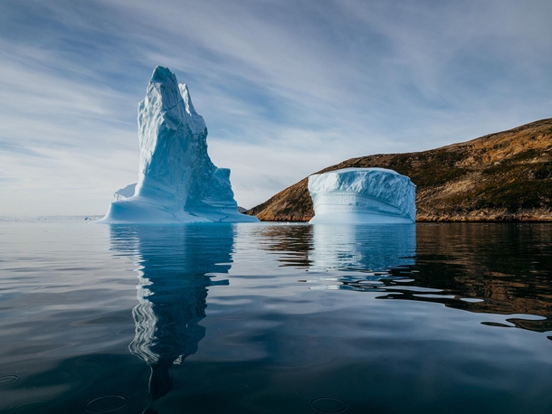 Incredible Icebergs - Bjorneoer Bear Islands in Eastern Greenland    