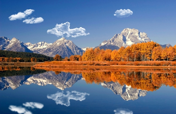 Indian Summer in the OxBow Bend Grand Teton National Park WY  Photo by mbies