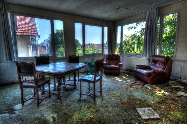 Inside of an Abandoned Hotel at France By Urban Requiem 