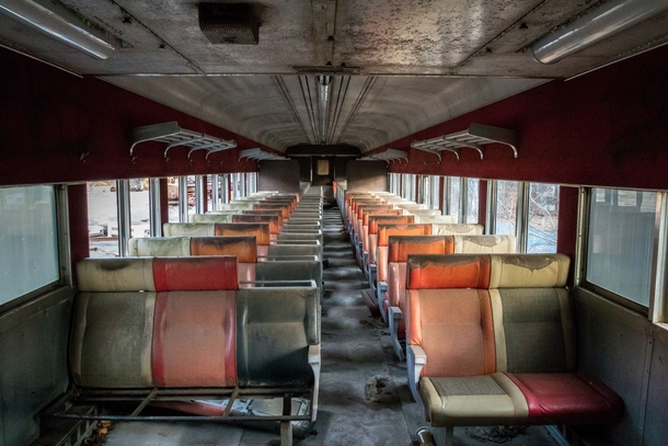 Inside of an abandoned train car I found in PA  Album in comments