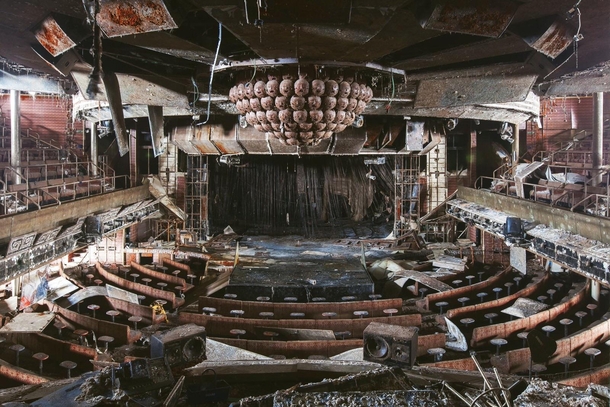 Inside the Costa Concordia Cruise ship a few years back before it was scrapped