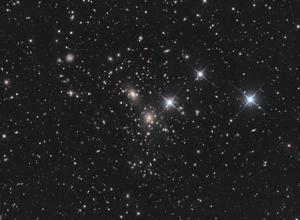 Instead of taking images of one Galaxy at a time I decided to frame over  in one image - The Coma Cluster 