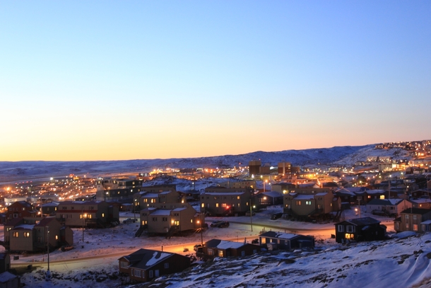 Iqaluit capital city of Nunavut Canada 