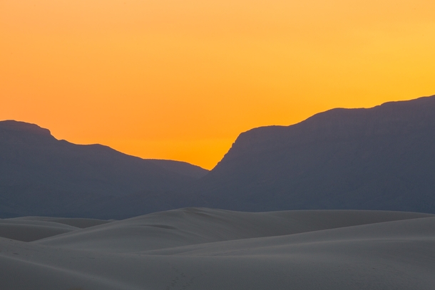 It Almost Looks Fake - Amber and Waves White Sands National Monument by Gary Seloff 