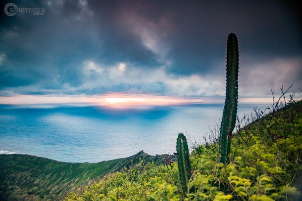It is only  stairs to the summit of Koko Crater Trail but it comes with an unforgettable sunrise - Oahu Hawaii 