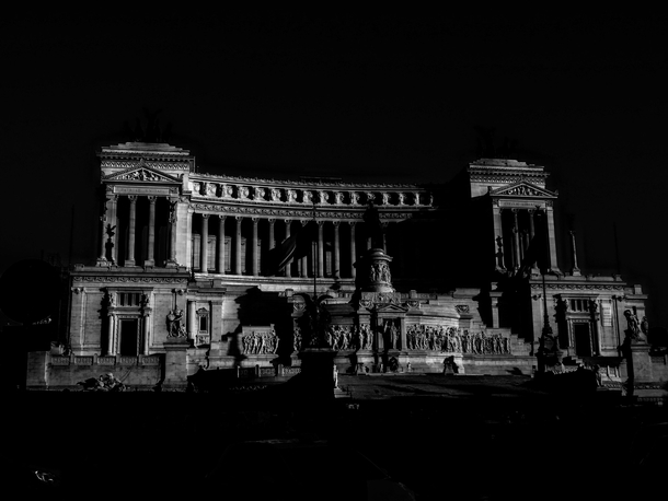 Italian Parliament in the Moonlight - Rome Italy - 