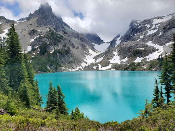 Jade Lake central cascades WA it really is that blue 