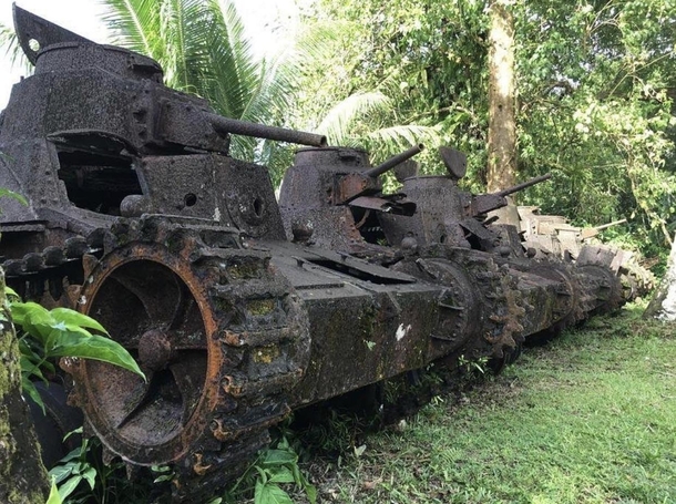 Japanese Ha-Go Type  tanks Ponape Micronesia