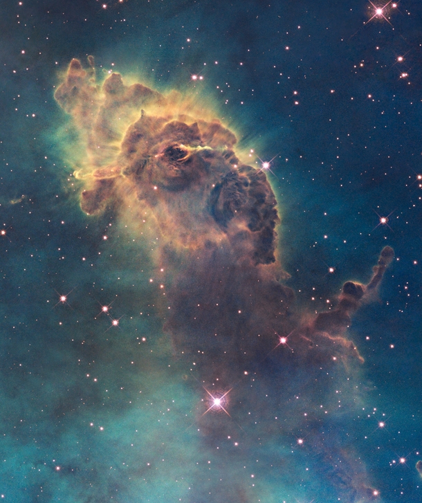 Jet in the Carina Nebula taken with Hubbles WFC detector 