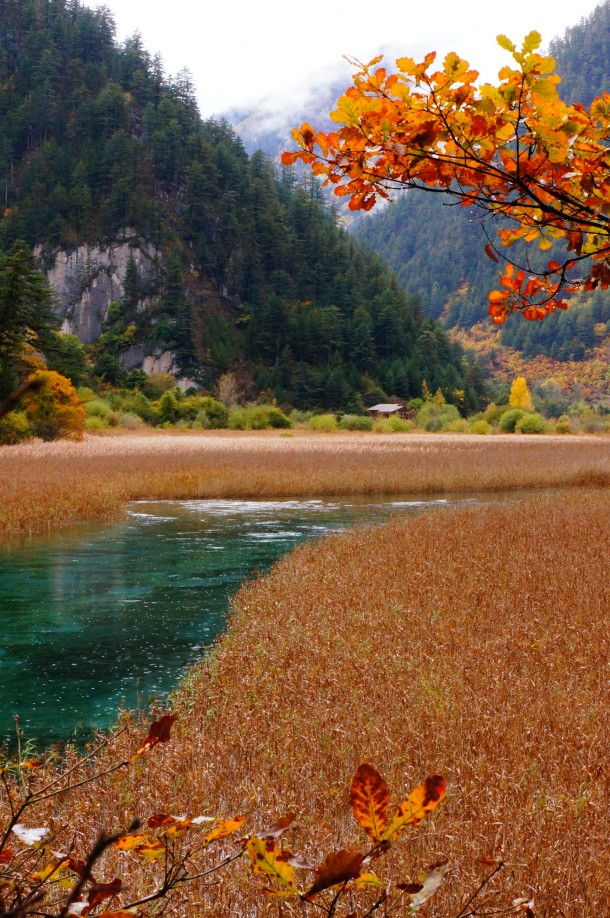 Jiuzhaigou Valley National Park in China 