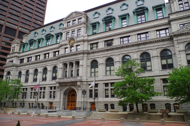 John Adams Courthouse Boston  Genuine question why completely hide it behind a long wall ugly building